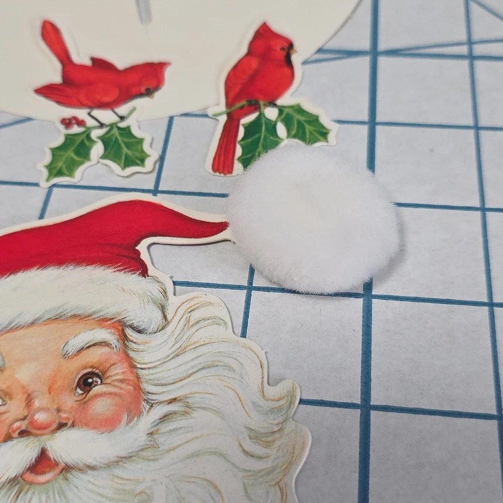 Hallmark Merry Santa Christmas Centerpiece in Red and White 14